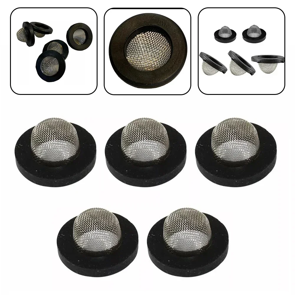 Joint de filtre pour tuyau d'arrosage, nettoyeur haute pression, filtre d'admission, écran, outils de jardinage, accessoires de machine à laver, 5 pièces
