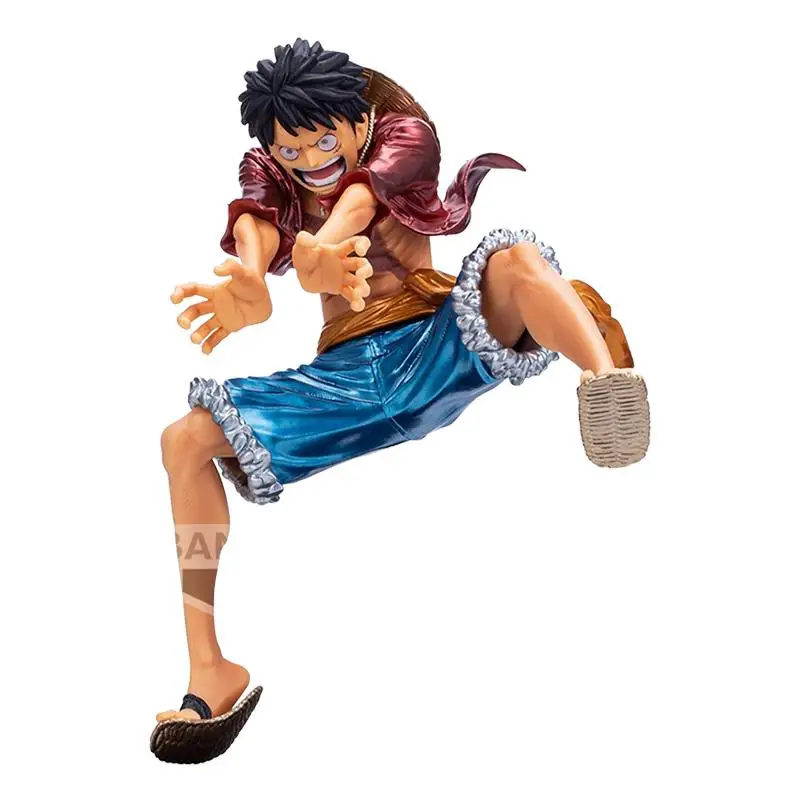 

BANDAI ONE PIECE MAXIMATIC Monkey D. Luffy II Metallic Action PVC Collection Model Toy Anime Figure Toys For Kids