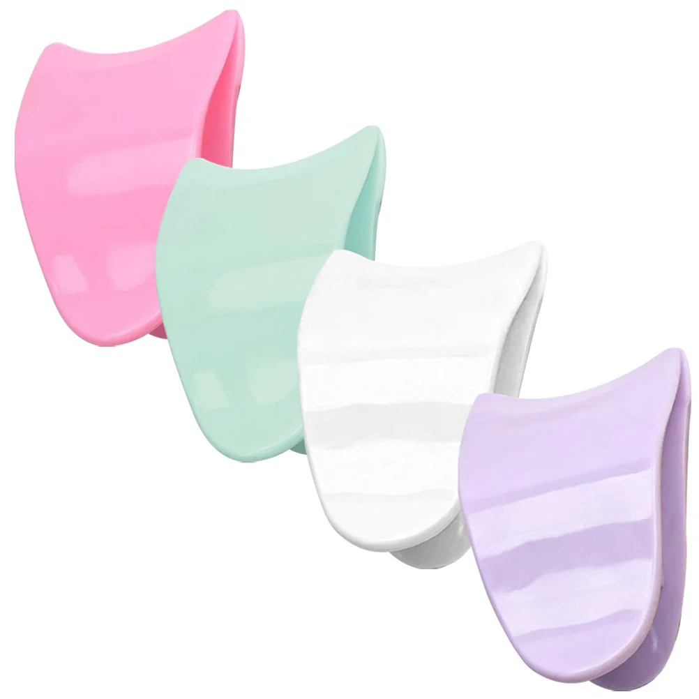 4 pçs clipe de pinça de cílios para cílios postiços aplicador ferramenta acessório de maquiagem resistente ao desgaste prático assistente de chicote portátil