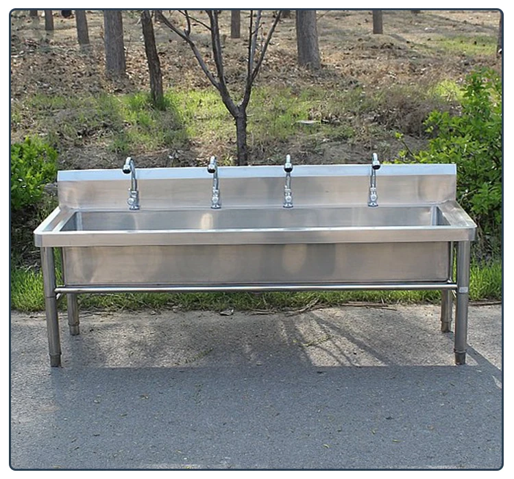Cheap Price Outdoor Pool Sink Stainless Steel Single Big Sink for Kitchen Restaurant Kindergarten Use
