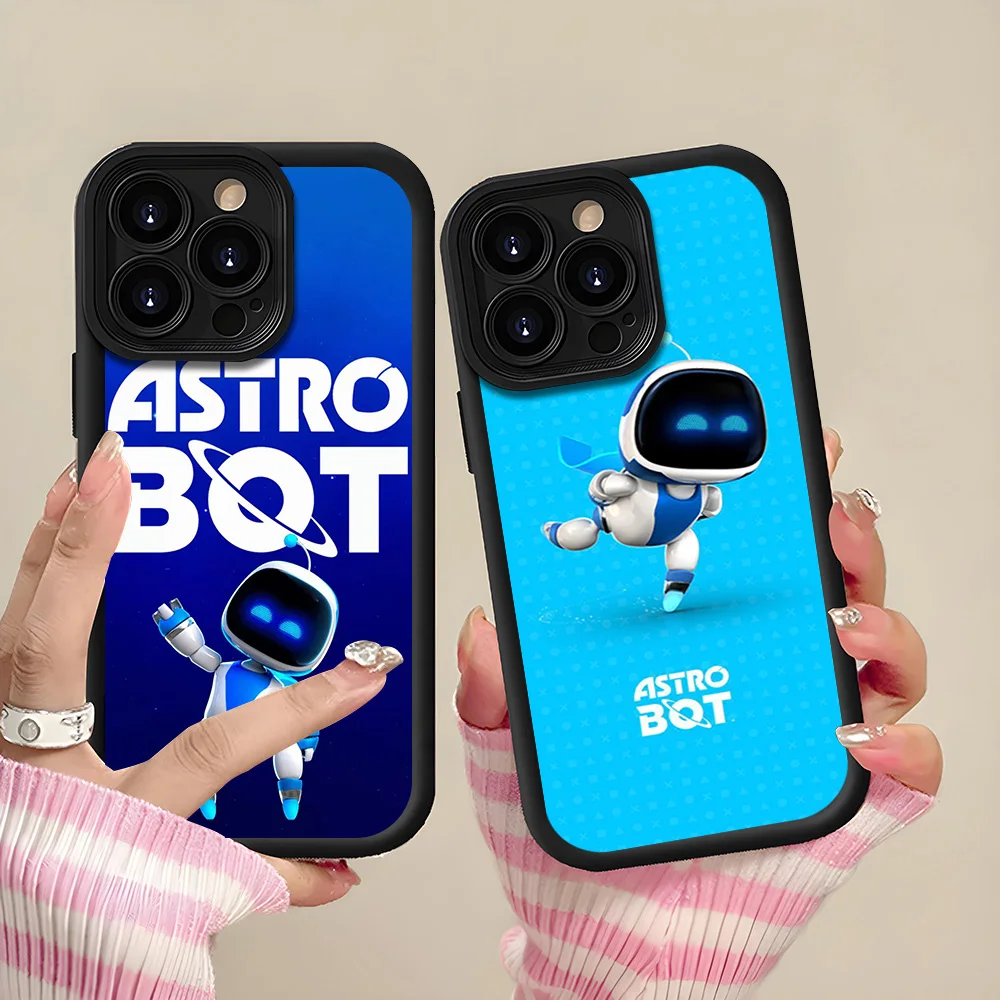 

Game Astro bot Cute For Samsung S24 S23 S22 S21 A73 Ultra Plus Fe Lens Protective Shockproof Silicone Soft Back Cover