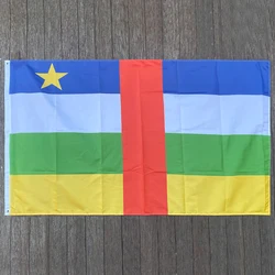 xvggdg 90 x 150cm Central African flag Banner Hanging National Central African flags Home Decoration
