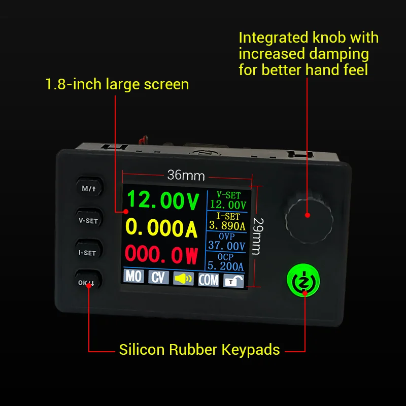 40W / 90W DC DC Buck Boost Converter CC CV 0.5-36V 5V 6V 12V 24V Power Module Adjustable Regulated Laboratory Power Supply