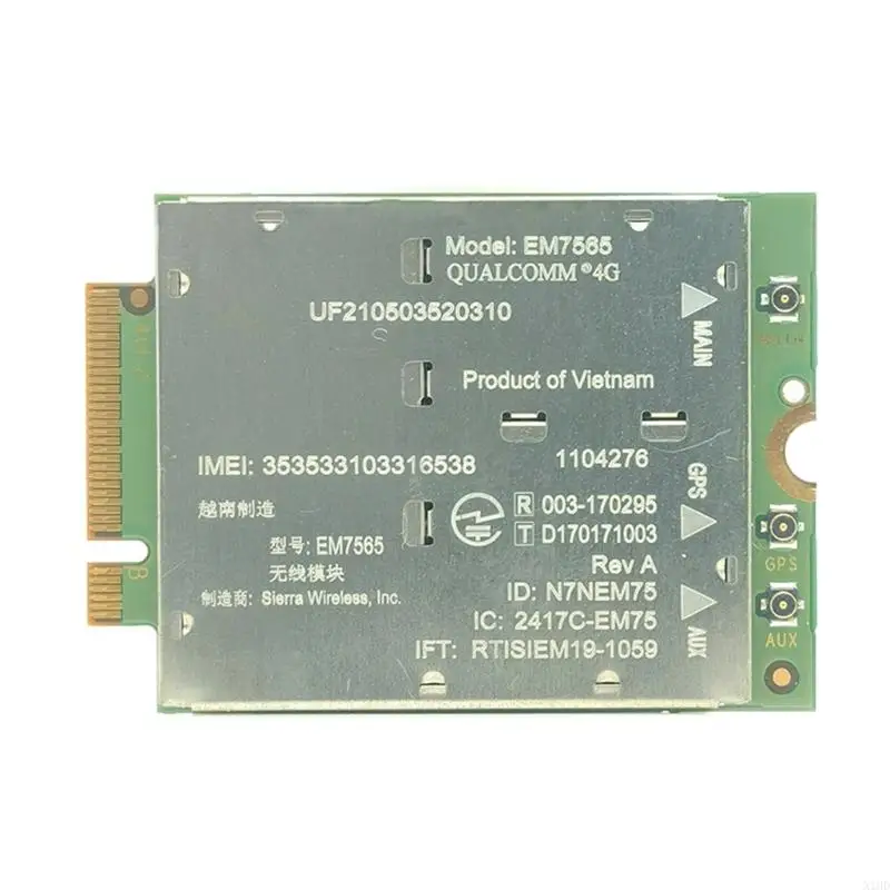 N1HD EM7565 4G Module Card, EM7565 4G LTE Networking Card, with NGFFs Interfaces, PCIExpress M.2 Cat12 Fast speed 4G