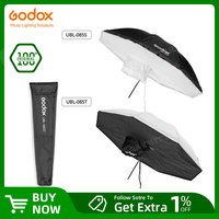 Godox UBL-085S UBL-085T 82cm Black White Reflective Lighting Light Umbrella + Diffuser Cover