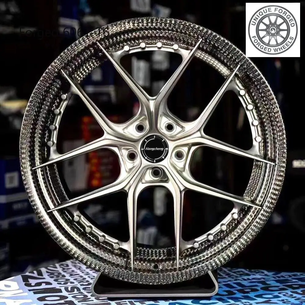 2026 New Carbon Fiber 2/3 Piece Custom Forged Alloy Wheels 16-26 Inch OEM Universal Passenger Car Rims
