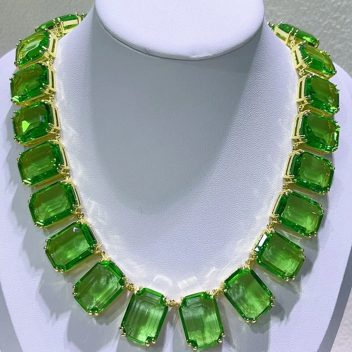 NONE Original 2025, Halskette, edles Schmuckset für Frauen, Wassertropfen, geometrischer Zirkon, Kristall, Halskette, Armband, Ohrringe, Schmuck 5