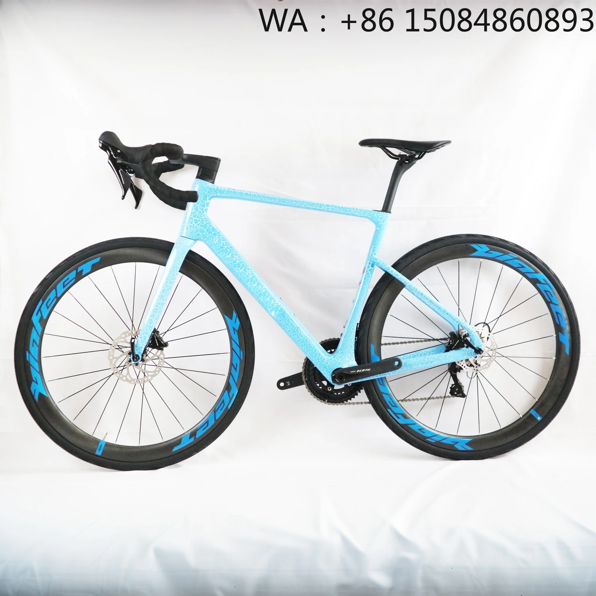

62cm European Size 700C Road Bike, Carbon Fiber Material, T800 Ultralight Frame, 2*12 Speed Professional Racing Bicycle