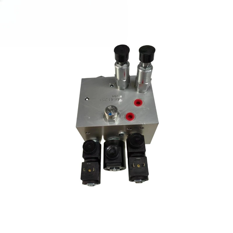 

Multi-way valve for boom lifts