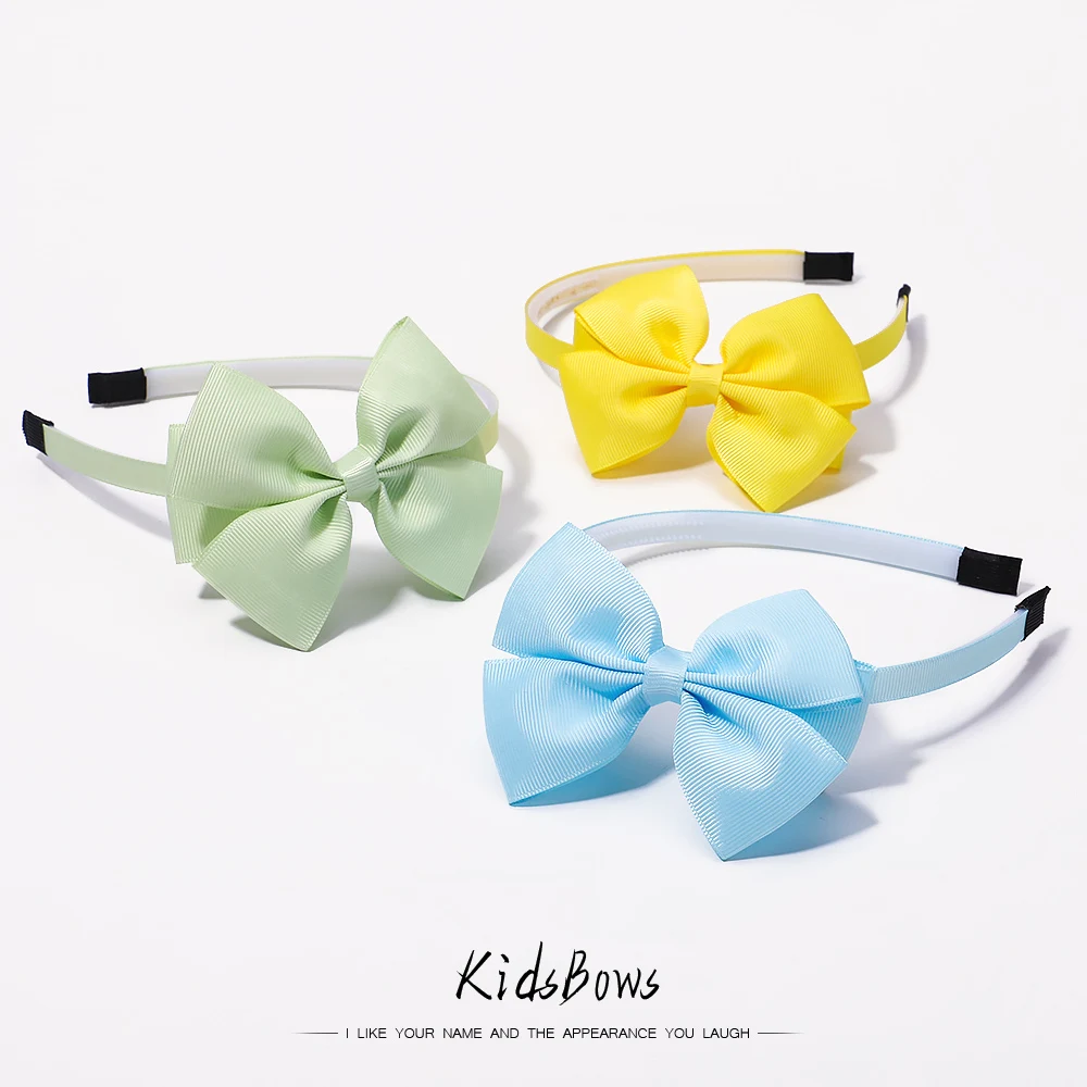 

1 Piece Kids Bows Hair Band for Girls Children Ribbon Handmade Non-Slip Bowknot Hairbands Headband Headwear Hair Accessories