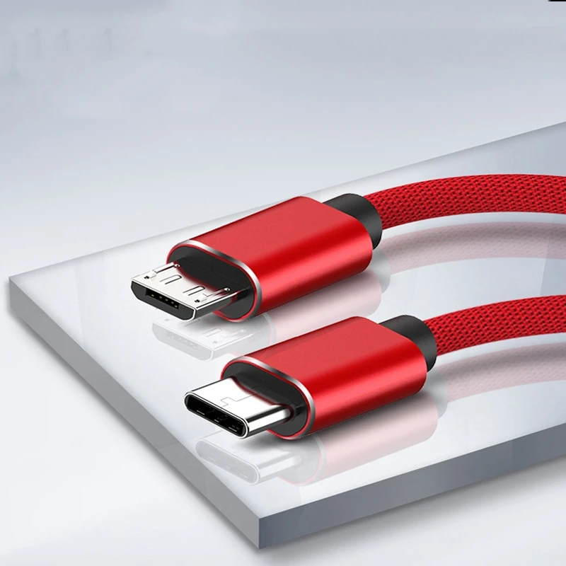 Notow USB Type C to Micro USB PD 100W 4A Fast Charging Adapter QC4.0 Quick Charger Data Cable For Macbook Samsung Xiaomi Huawei