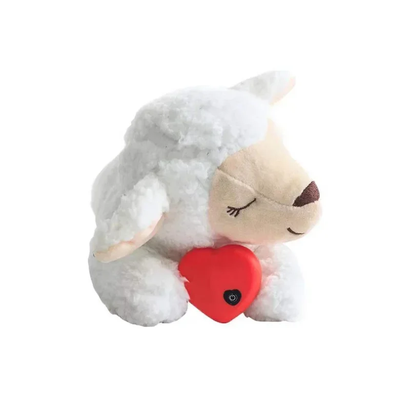 Puppy Behavioral Training Toy Accessories Electirc Heartbeat Toy Plush Pet Snuggle Anxiety Relief Sleep Aid Doll Accessories