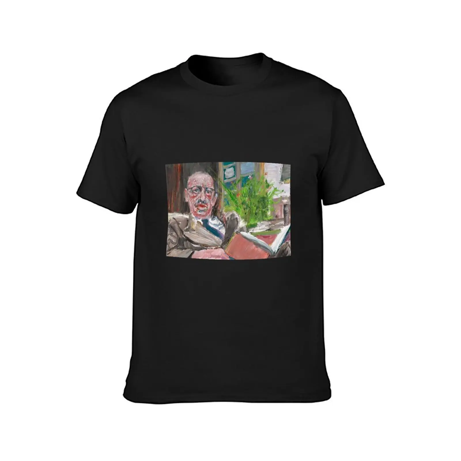 IGOR STRAVINSKY in his studio - oil portrait T-Shirt plus sizes kawaii clothes boys whites mens t shirts pack