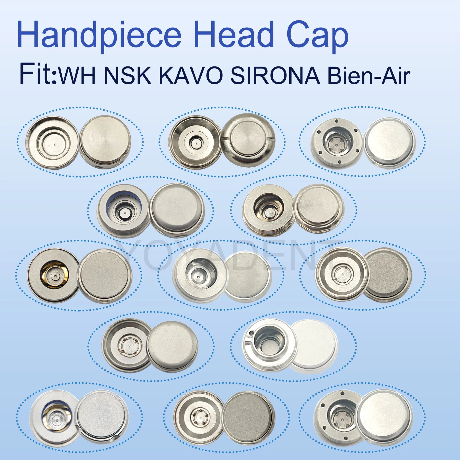 

Dental Handpiece Cap Back Cover Fit NSK Max Air Series KAVO Sirona High Speed Handpiece Head Stainless Dentistry Tools