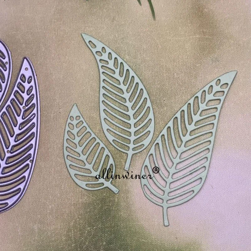 

New 3Pcs Leaf decoration Metal Cutting Dies for DIY Scrapbooking Album Paper Cards Decorative Crafts Embossing Die Cuts