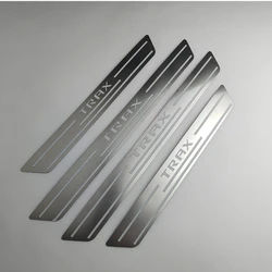 For Car Accessories Sticker Chevrolet TRAX 2014-2019 Door Sill Protectors Auto Styling Stainless Steel Scuff Plate Guard Trims