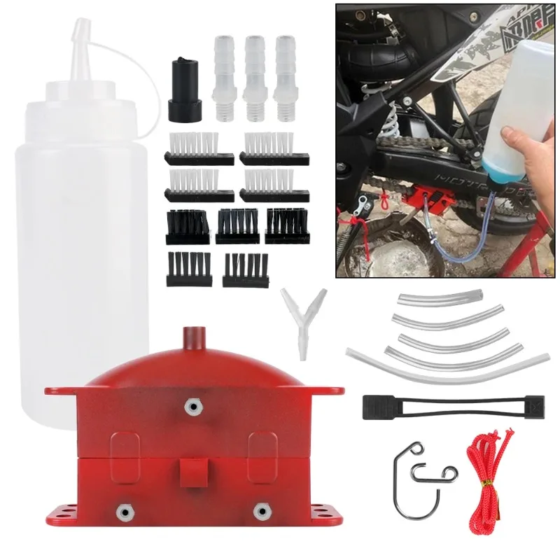 

Brush Gear Cleaner Tool for Motorbike Chains Lube Device Universal Chain Maintenance Brush Motorcycle Chain Cleaning Kit