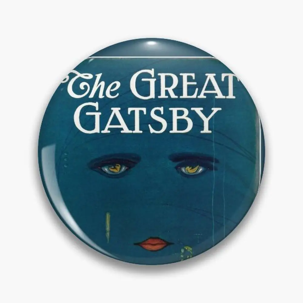 The Great Gatsby Book Cover F. Scott Fitzgerald Pin Buttons Brooches  Jewelry Accessory Customize Brooch Fashion Lapel Badges