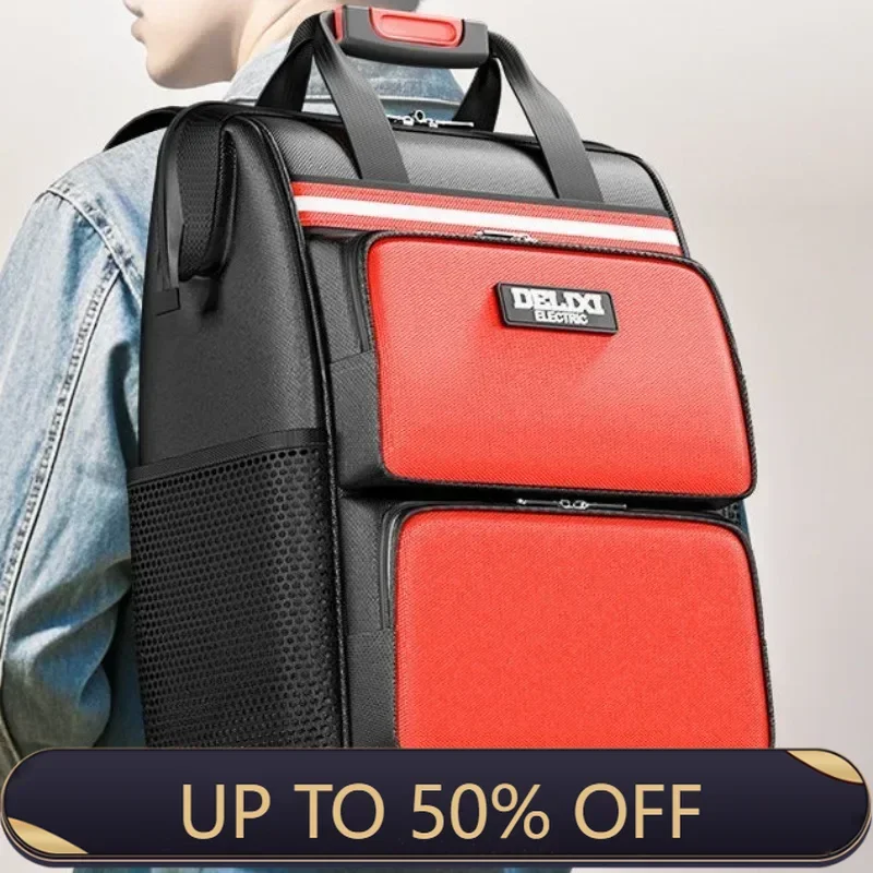 Oxford Cloth Shoulder Tool Backpack Professional Electrician Portable Solid Durable Tool Storage Bag Outdoors Tools Packaging