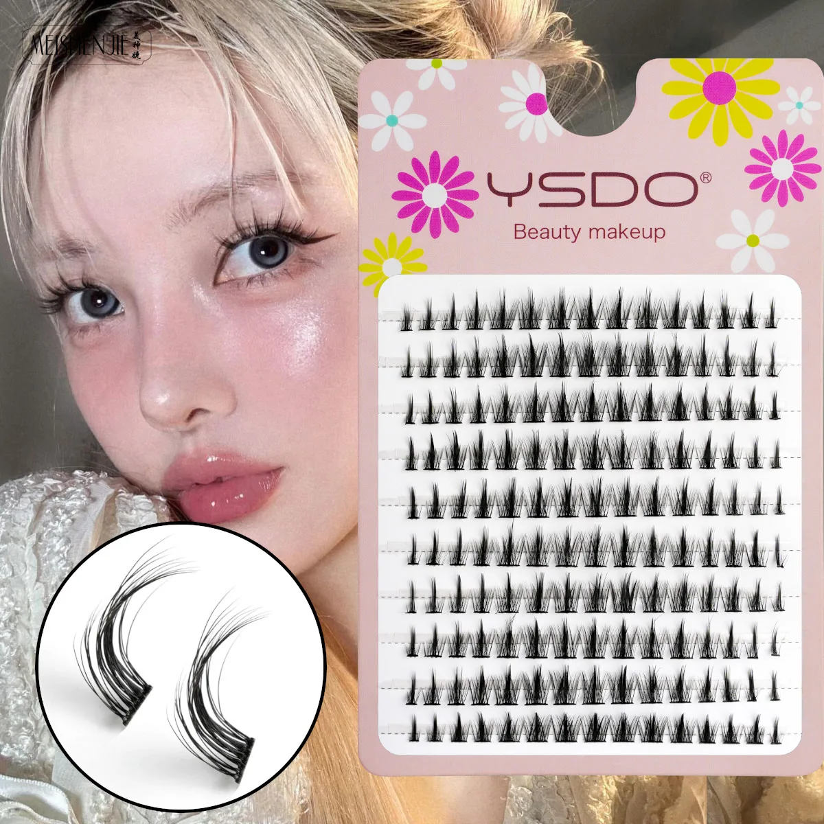 Neue 10 Reihen Einzelne Wimpern Natürlichen Look DIY Cluster Wimpern Wiederverwendbare Verlängerung Manga Wimpern Make-Up-Tool Faux Cils maquillaje