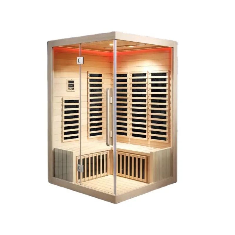 

Traditional Sauna Full Spectrum Far Infrared Garden Sauna Room 2 Person for Home