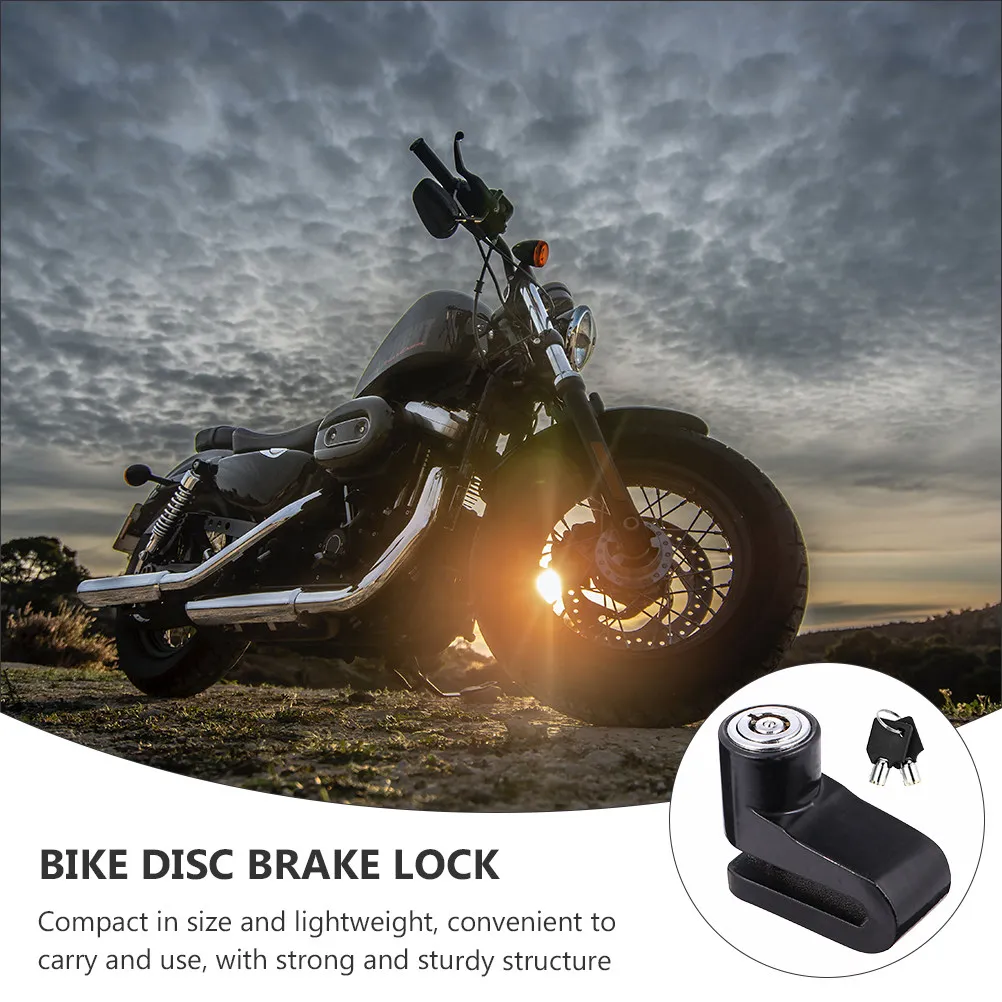 1Set Steel Disc Lock for Bicycles Motorbikes Motorcycle Disc Brake Lock Compact Lightweight Strong Structure Outdoor Home