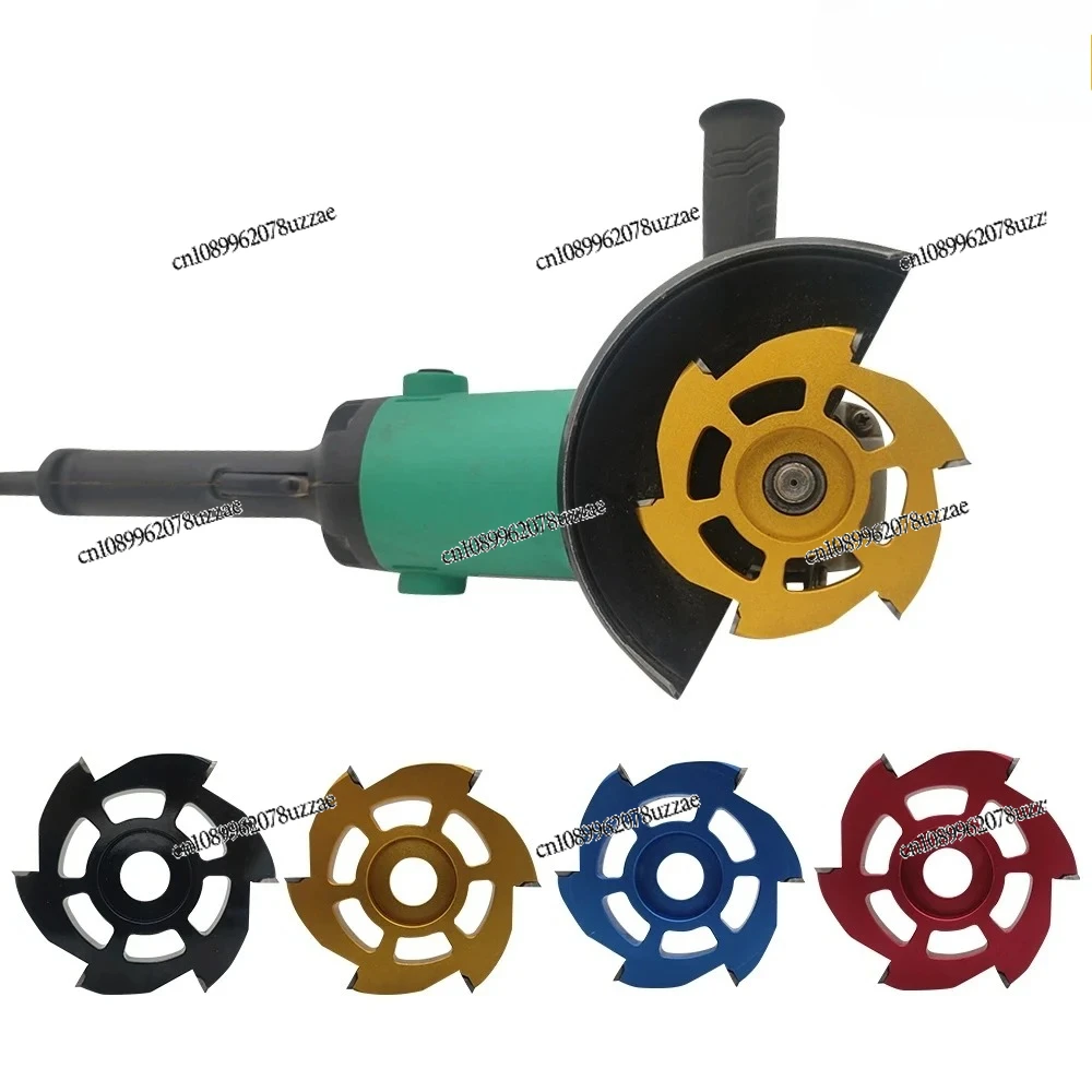 NEW Wood Carving Disc 6 Carbide Inserts Angle Grinder Disc Wood Shaping Disc Woodworking Cutting