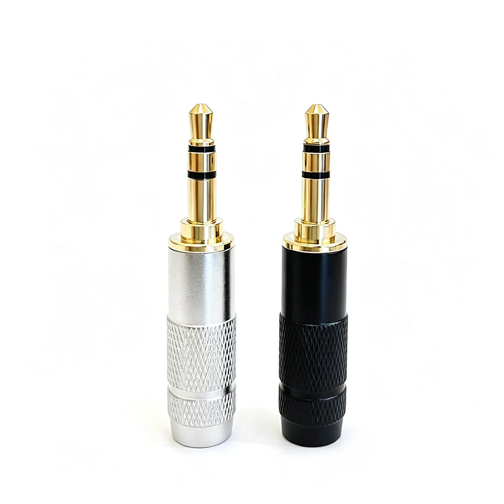 1pcs Gold Plated 3.5mm Jack Audio Plug 3/4 Pole Earphone Connector For Soldering Hifi Headphone Upgrade Wire DIY