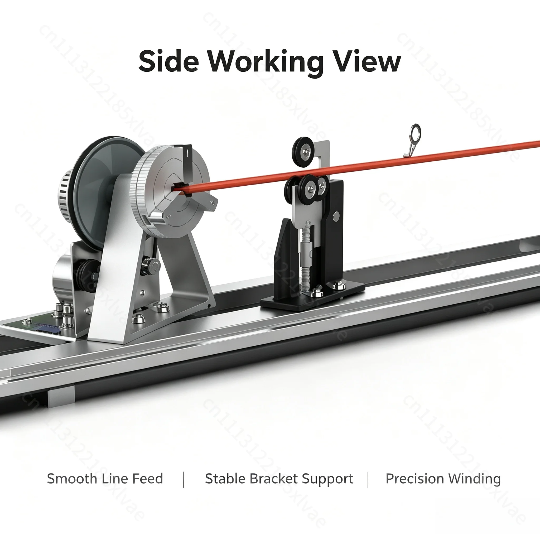 Forward Reverse Adjustable Speed Fishing Rod Repair Machine, Workbench for DIY Rod Making, Refinishing & Maintenance