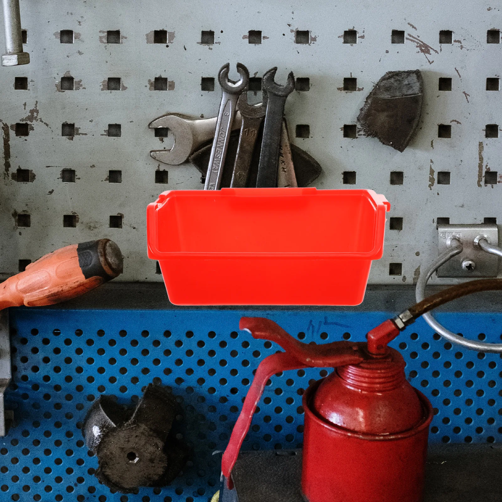 8pcs Plastic Parts Box Oblique Component Clear Category Easy Assemble High Practical Storage Container Mini Tool Box for Drawers