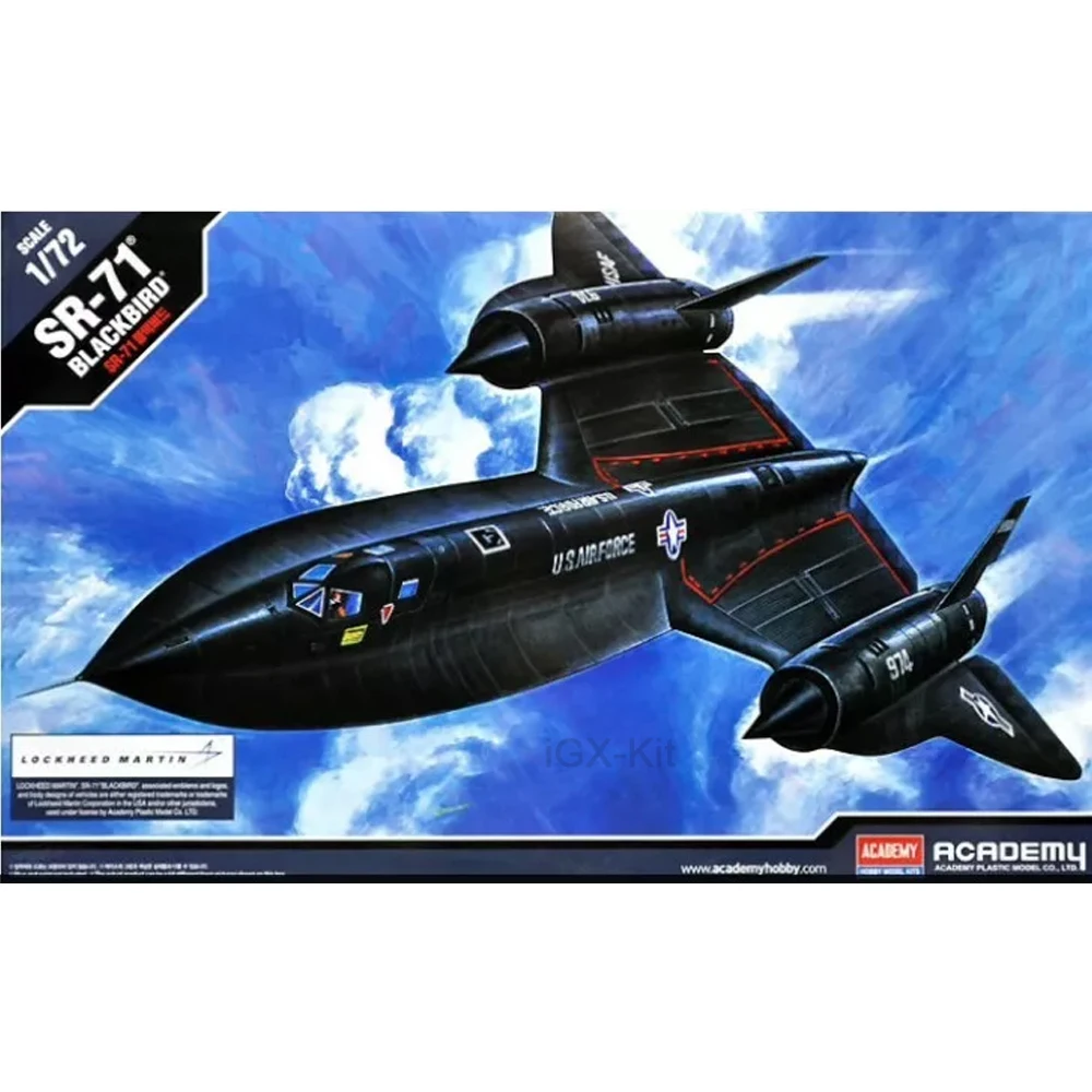 

Академия 12448 масштаб 1/72 США SR-71 BLACKBIRD стратегический разведывательный самолет хобби ремесло игрушка пластиковая модель строительный комплект