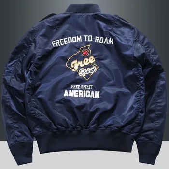 Men's Spring Tactical Army MA-1 Flight Bomber Jacket Male Baseball Varsity College Pilot Air Force Autumn Outwear Coats 3