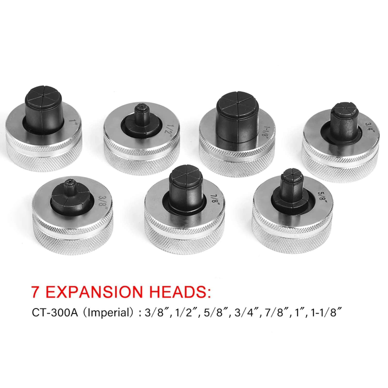CT-300A 유압 튜브 확장기 키트 7개의 확장기 헤드가 있는 튜빙 확장 도구 유압 튜브 확장기 튜빙 확장 도구