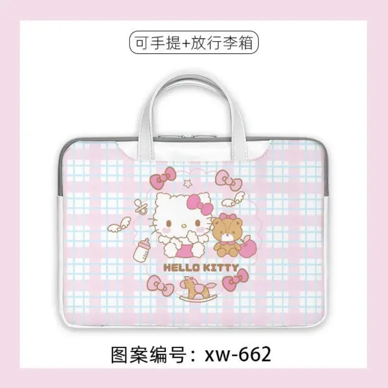 Hello Kitty Kawaii Laptop Sleeves 12 13 14 15 15.6 Inch Cover Laptops Carrying Bags for Macbook Air Pro 13 PC Lenovo Magicbook