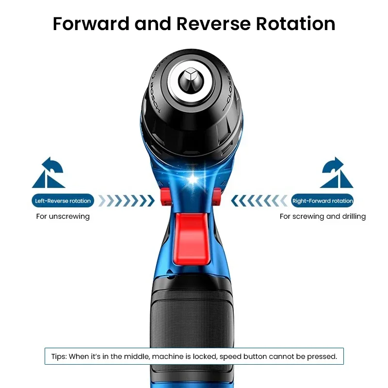 Bosch GSR120-LI Electric Drill 12V Professional Cordless Screwdriver Rechargeable Impact Drill Driver Multi-Function Power Tools view 6