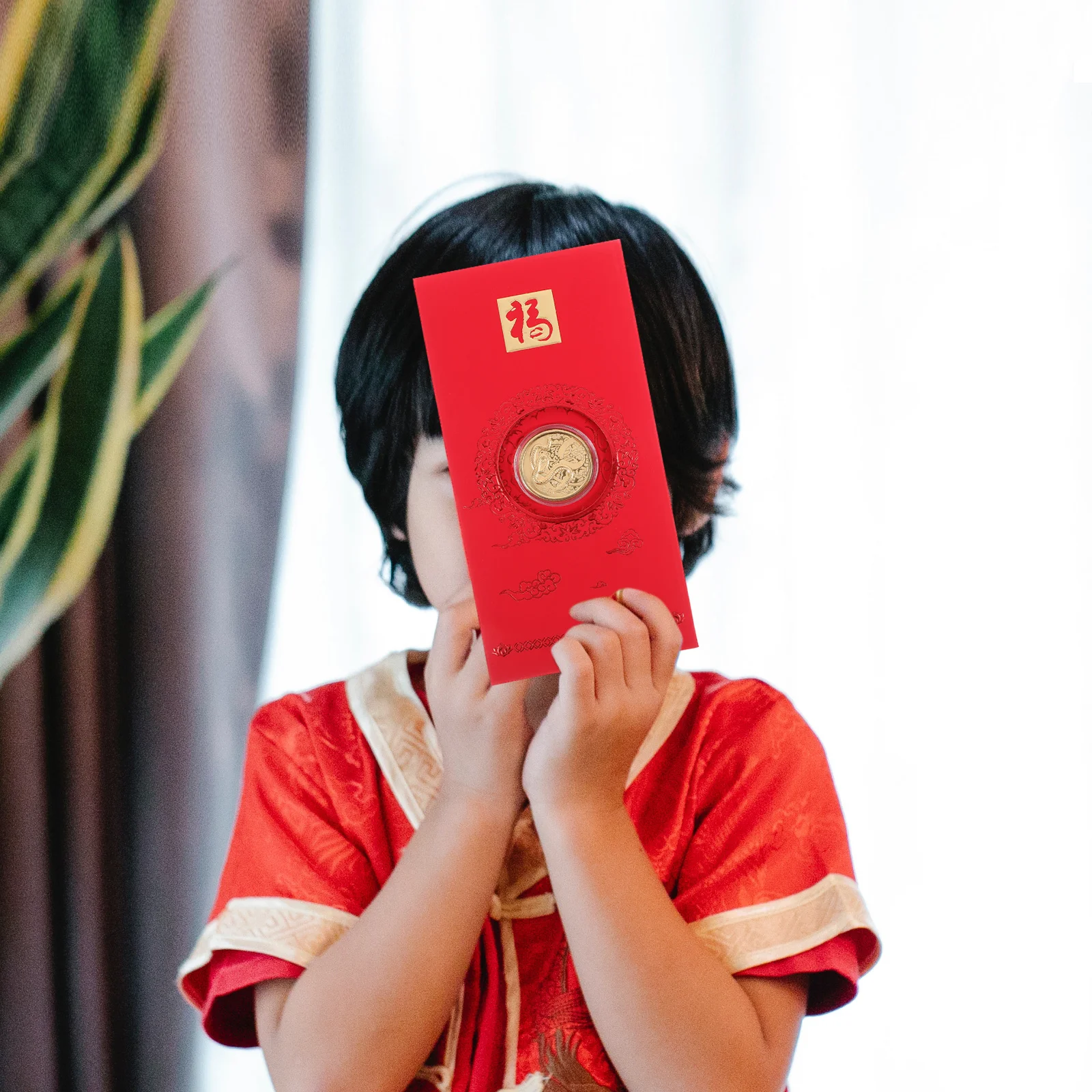 

3Pcs Chinese Red Envelopes Lucky Money Cards Year of The Snake Hong Bao Cash Pockets Spring Festival Packets 2025 New Year