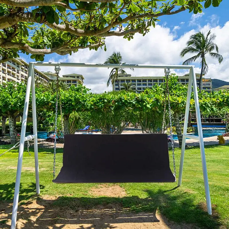 Funda de asiento columpio impermeable con soporte de carga de tela gruesa 600D, funda de asiento de jardín de repuesto para exteriores para Patio Gar # W0