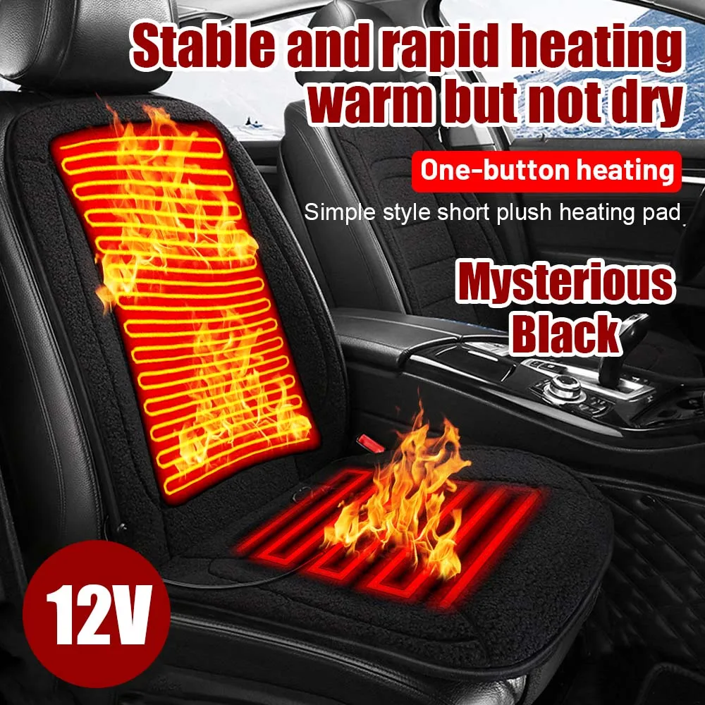 

12 В универсальная автомобильная электрическая грелка, автокресло с подогревом, горячий утолщенный чехол, обогреватель, зимняя теплая автомобильные аксессуары