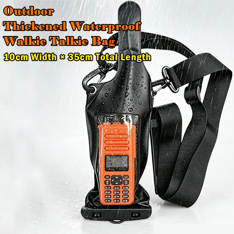 

Portable Thickened Waterproof Radio Case bag For Motorola Kenwood Baofeng UV-5R UV-82 UV82 UV-9R Walkie Talkie Rainproof Bag