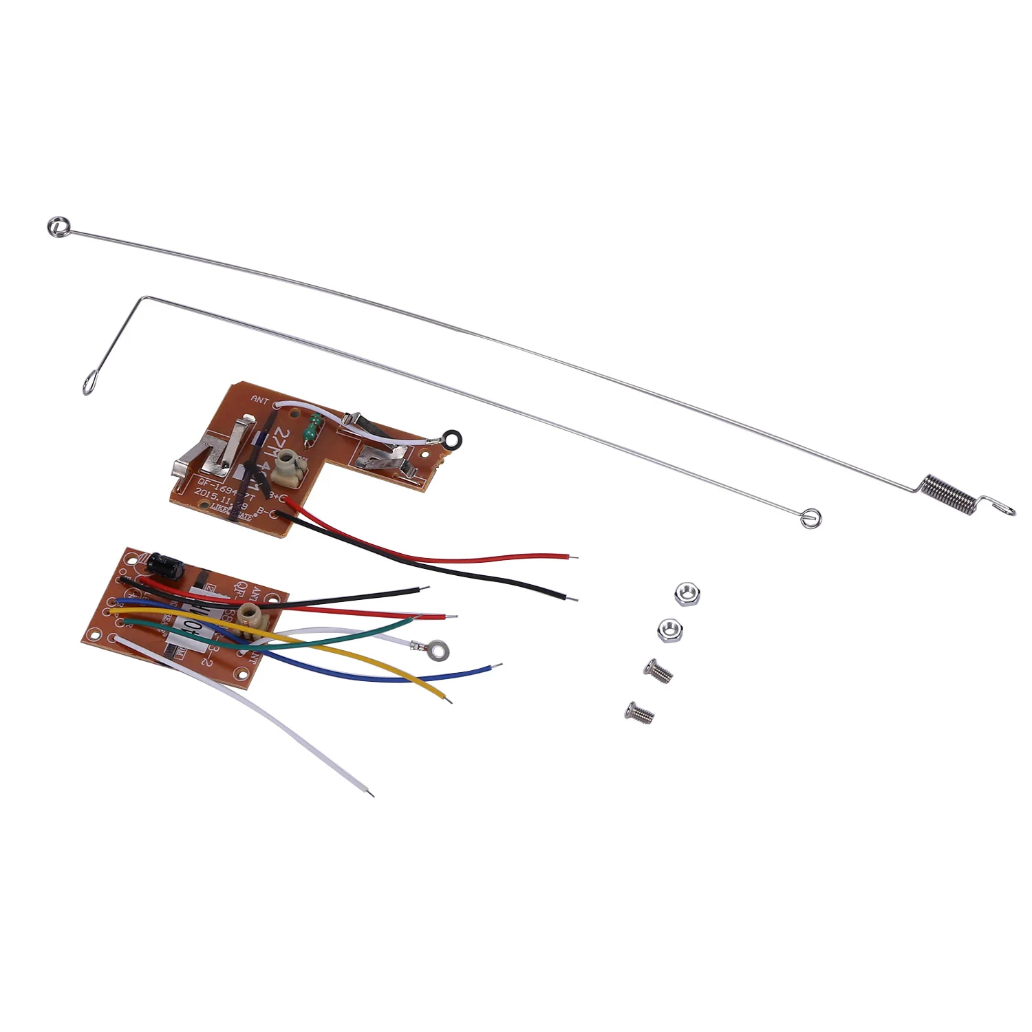 1 Set 4ch 40Mhz Afstandsbediening Zender & Ontvanger Board Met Antenne Voor Diy Rc Auto Robot Afstandsbediening Speelgoed