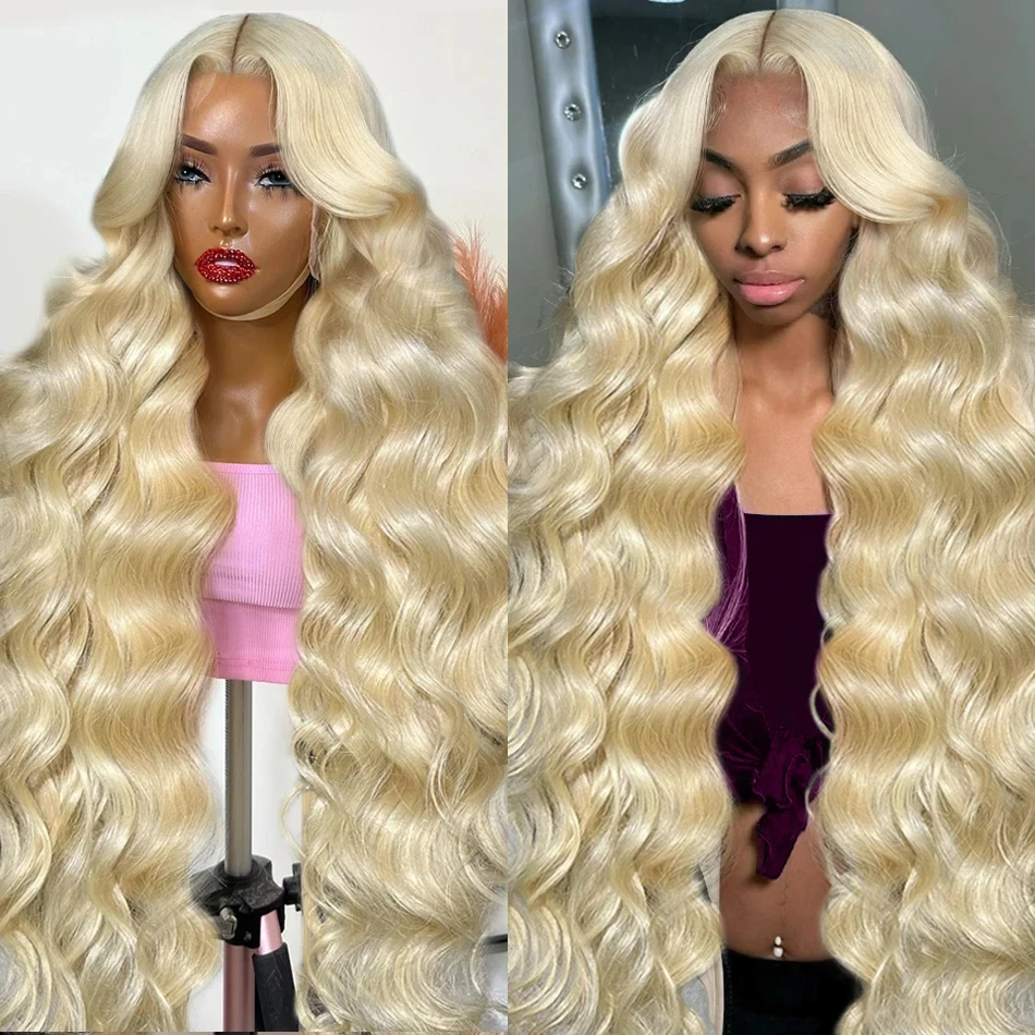 250% 613 HD Lace Frontal Wig 13x6 Honey Blonde Body Wave Lace Front Wig Brazilian 30 Inch 13x4 Transparent Color Human Hair Wig