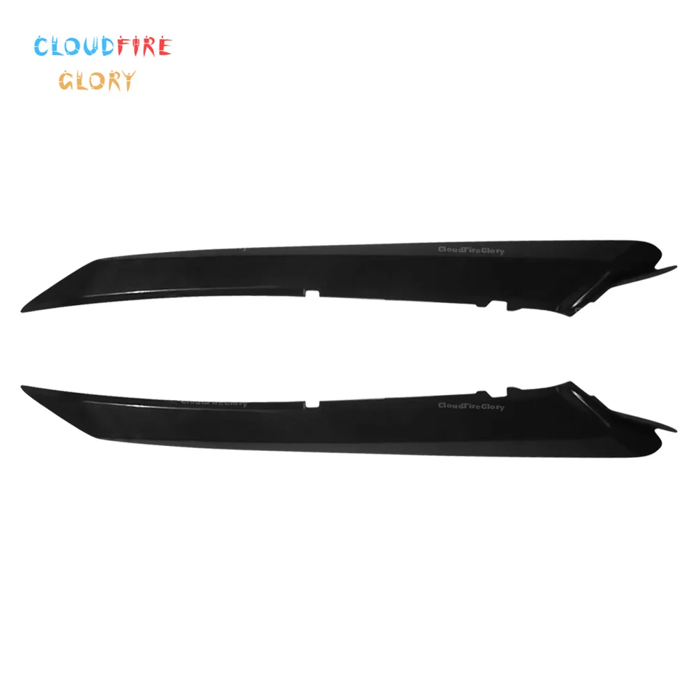 

52713-06100 52712-06100 Pair Front Left Right Side Bumper Grille Trim Molding Plastic Black For Toyota Camry SE/XSE 2018-2023