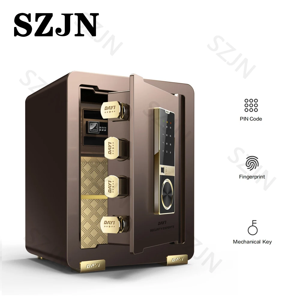 

Digital Safe Box Safety Security Electronic Safe Deposit Box With Fingerprint Password Unlock For Store Money Jewelry Documents