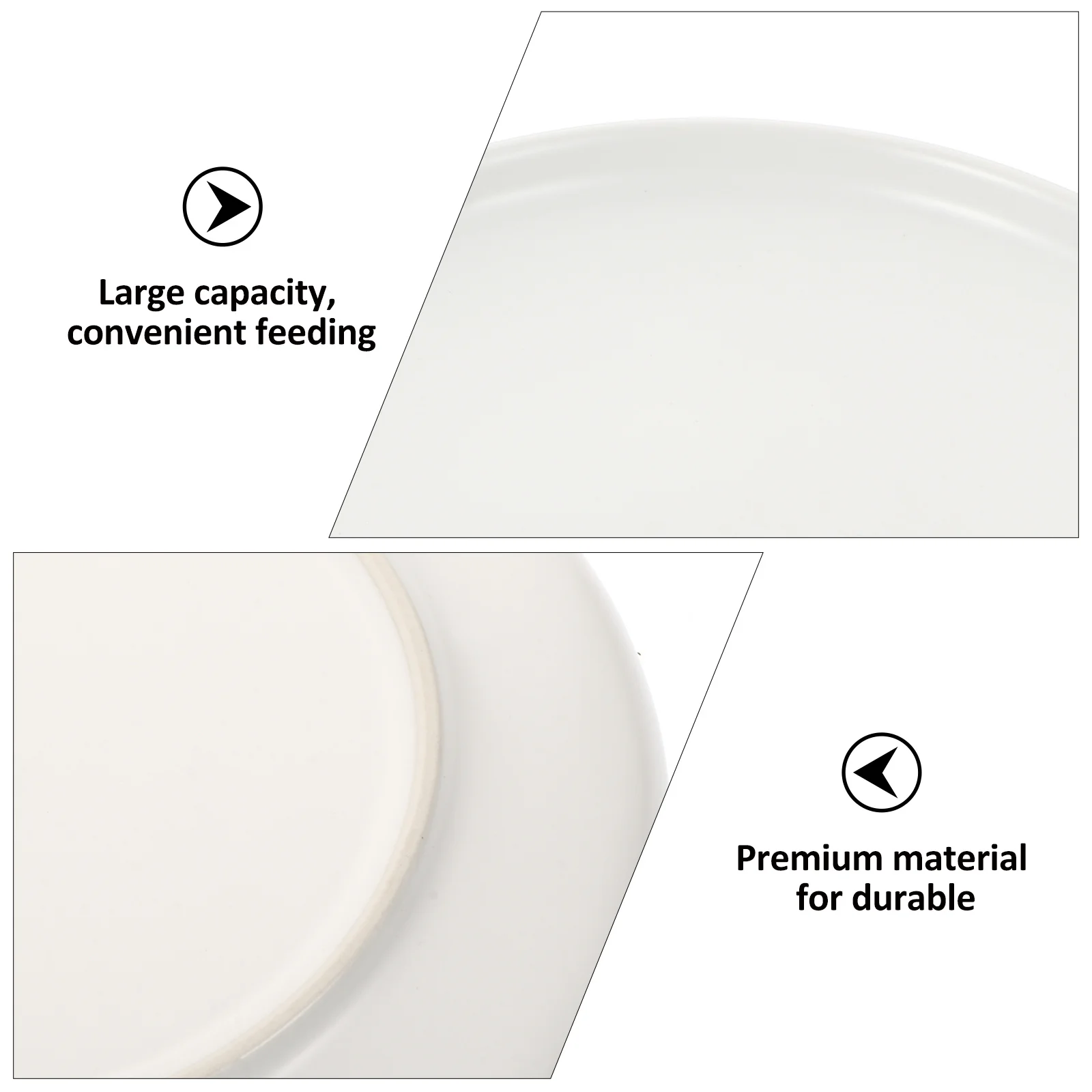 

Shallow Ceramic Cat Dish Pet Bowl Food Water Feeder Durable Easy Clean Non Spill Cat Ceramic Bowl Daily Convenience