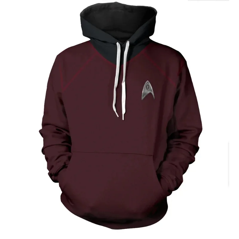 New Star Falle Star Trek Loose Kids Adults Hoodie Long Sleeve Streetwear Cosplay Sweatshirt Hoodies Top  Coat Pullover Hooded