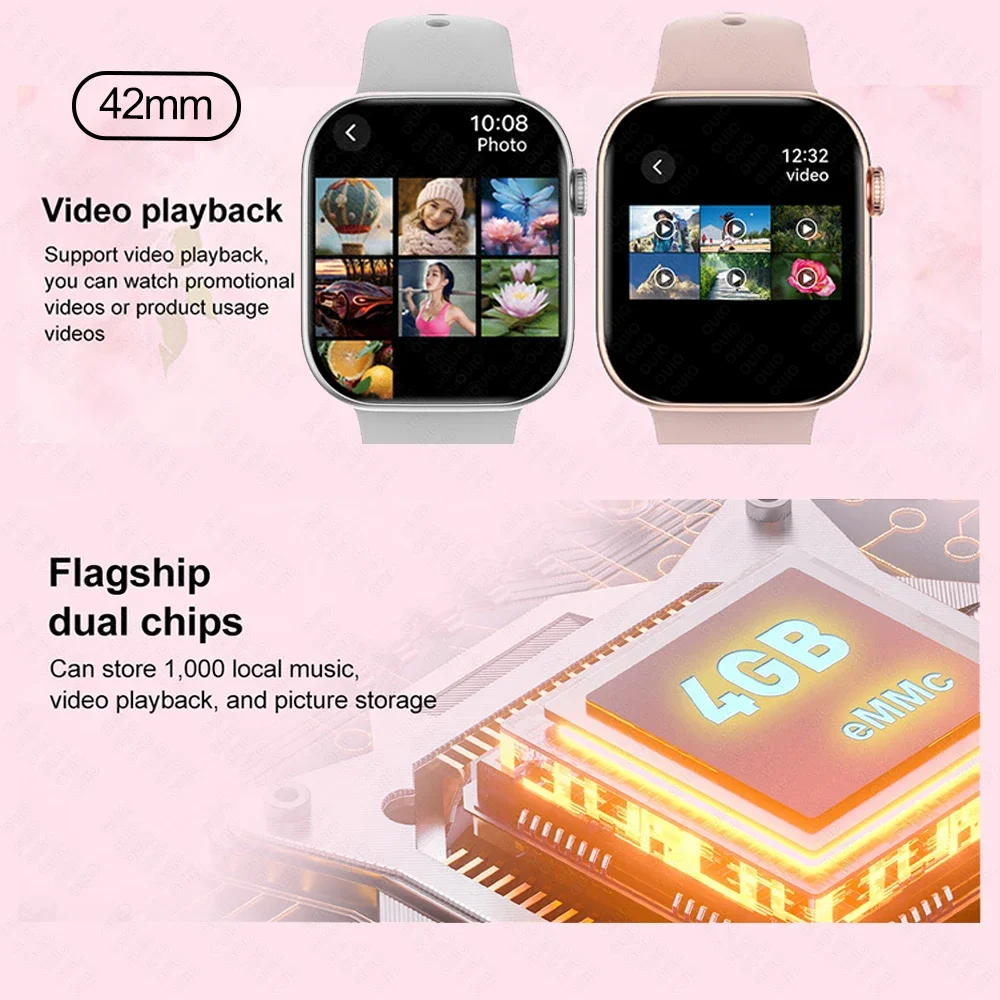 جديد DT Watch X ساعة ذكية صغيرة ثلاثية الأبعاد القائمة فيديو AI صوت NFC الرياضة سجل اختبار الصحة 1.85 بوصة AMOLED BT دعوة المرأة ساعة ذكية