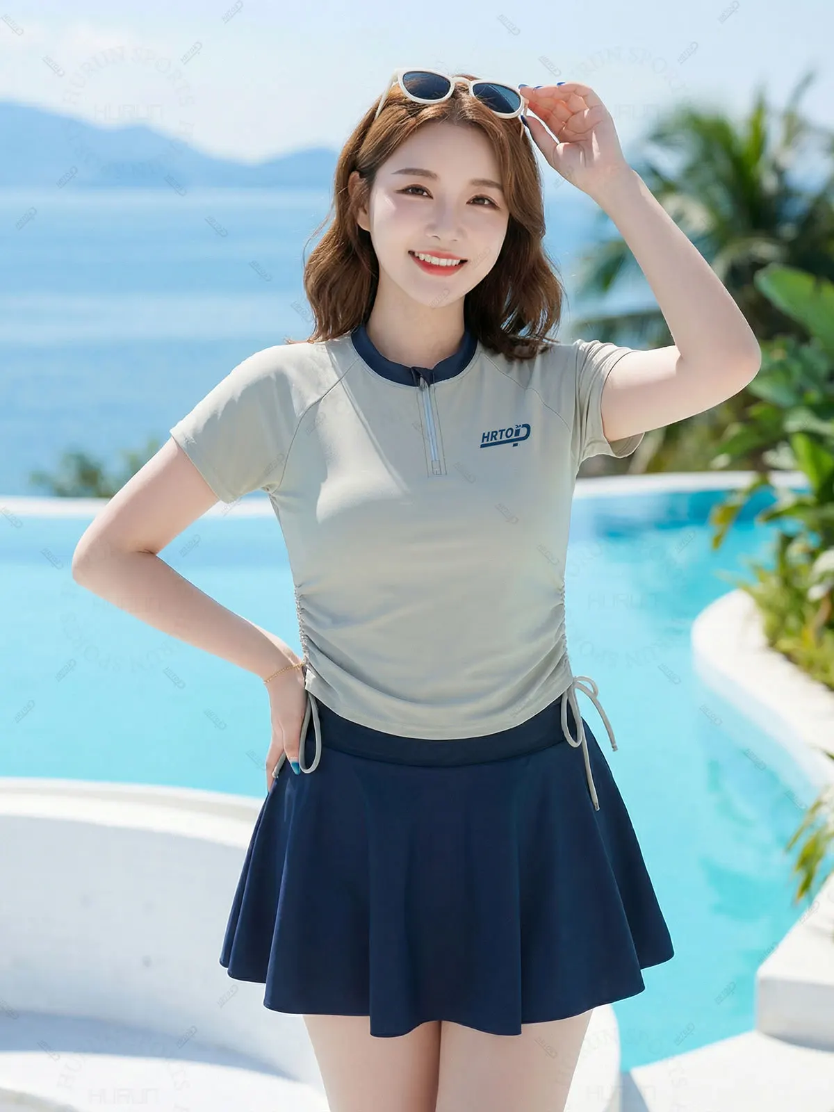 Modest Two-Piece Boyleg Swimsuit product image