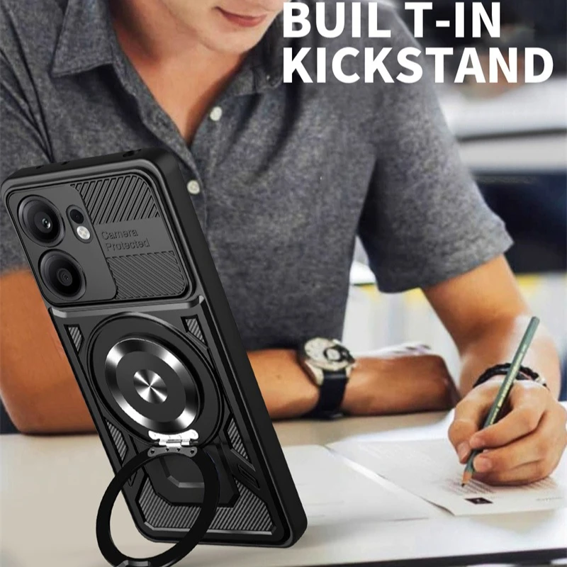 حافظة مدرعة شديدة التحمل لهاتف OPPO Reno 13F 13FS 5G Reno 13 Reno13 Pro F FS غطاء حماية حامل حلقي Fundas Coque Capa #4