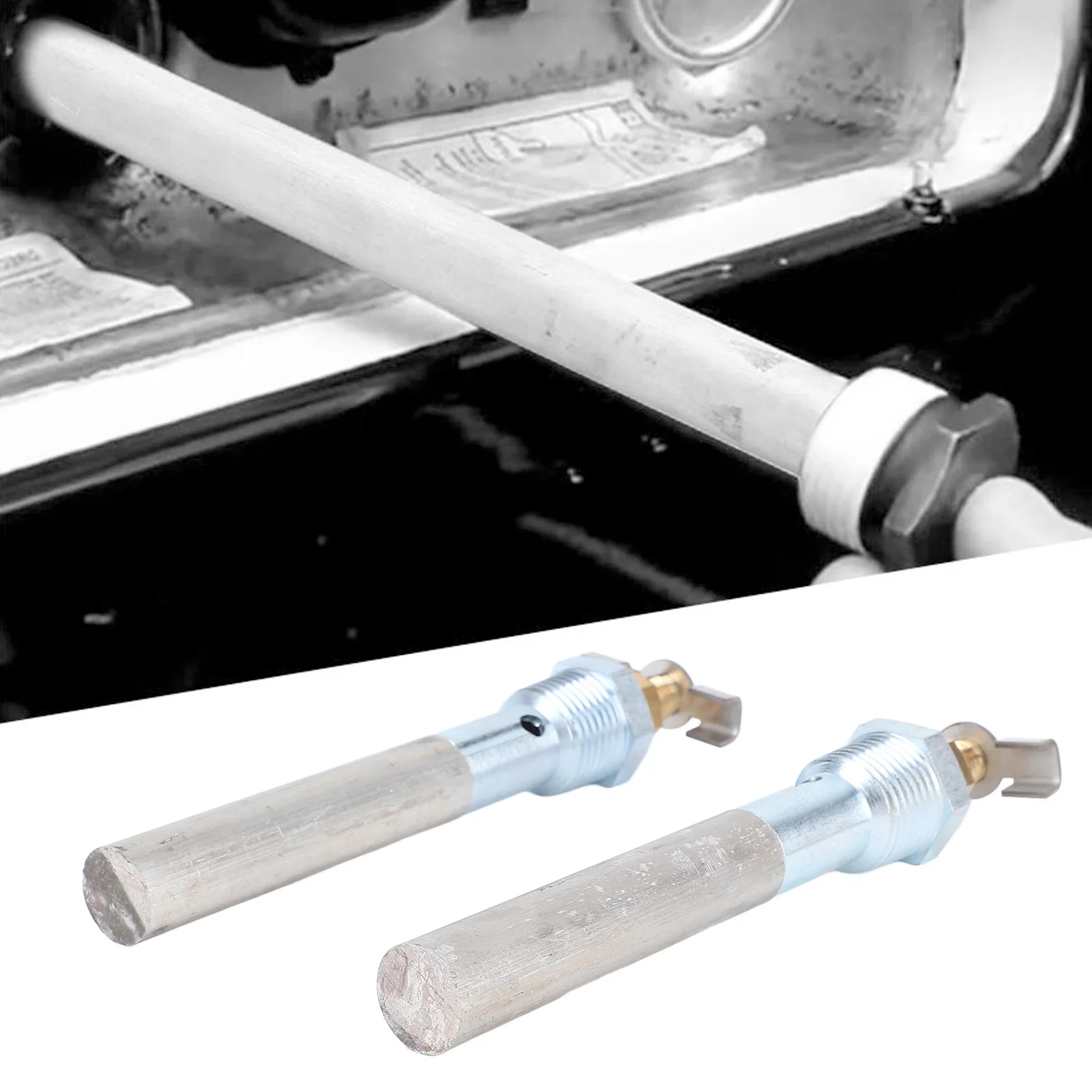 

2 Sets RV Water Heater Anode Rod 4.5 X 1/2 NPT Aluminum Magnesium Anode Rod Replacement for Atwood Water Heater