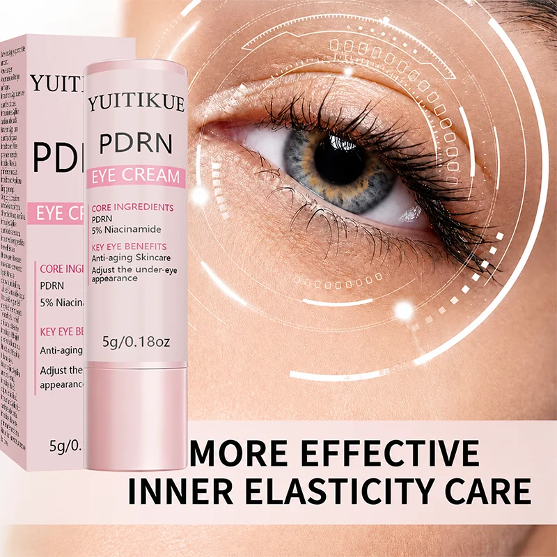 YUITIKUE PDRN Eye Cream With 5% Niacinamide Anti Aging Eye Skin Care Brighten Dark Circles Improve Under Eye Skin Elasticity 5g